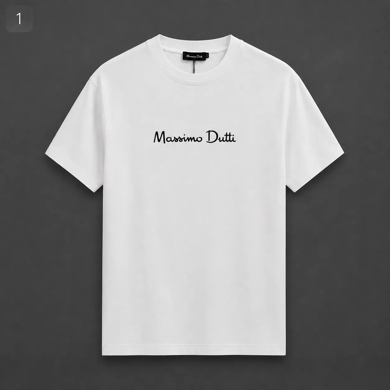 تيشيرت رجالي Massimo Dutti أوفر سايز من القطن 100%